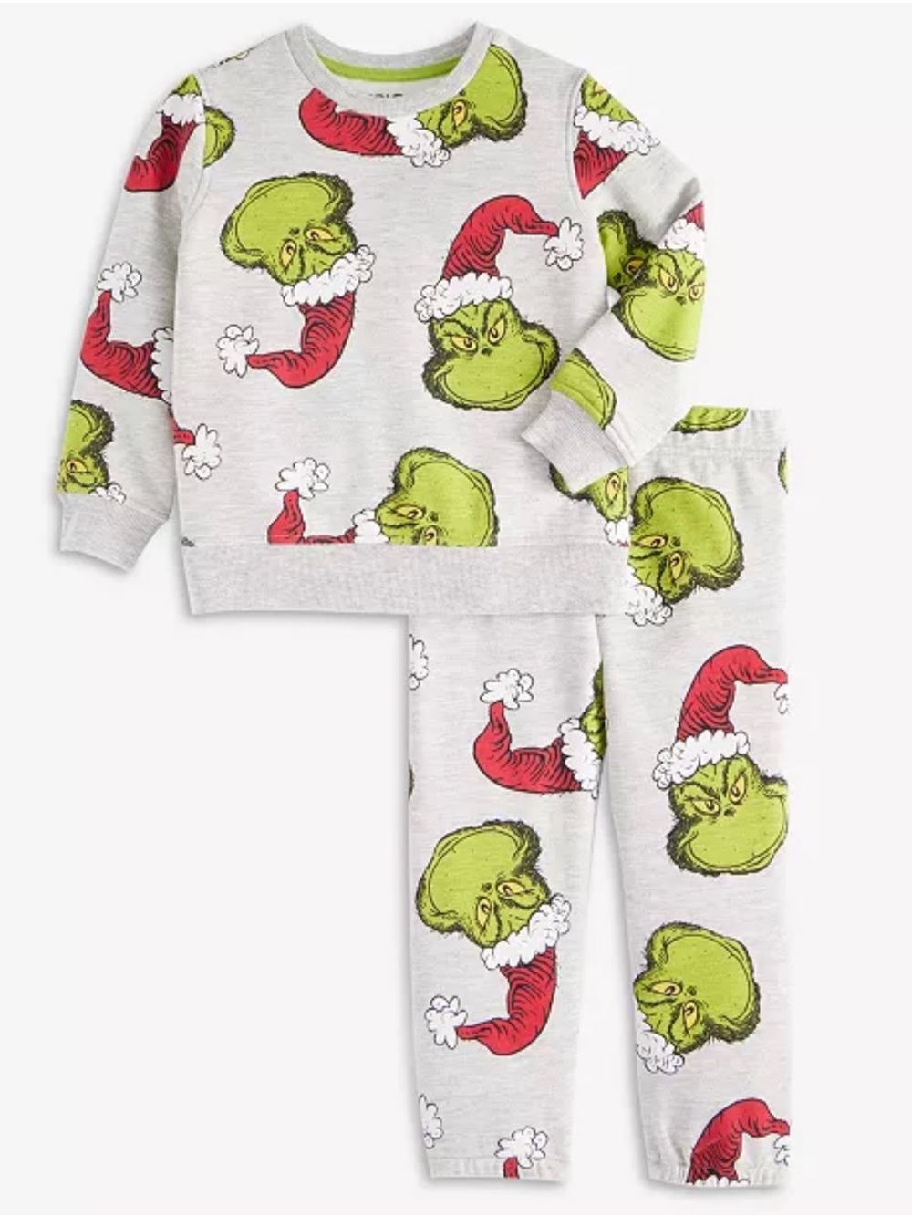 The Grinch Kids’ Holiday Sweatshirt and Jogger Pants Set Size 4 NEW